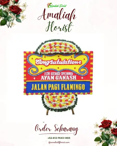 Sewa Papan Bunga Air Hangat Barat